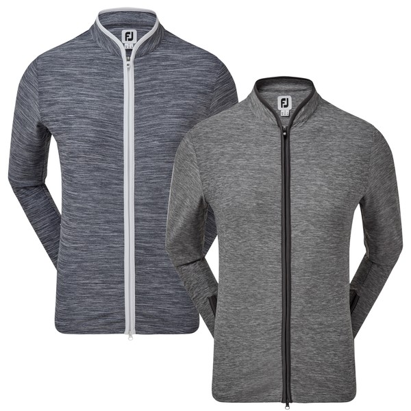 FootJoy Ladies Space-Dye Full-Zip Knit Midlayer Pullover 